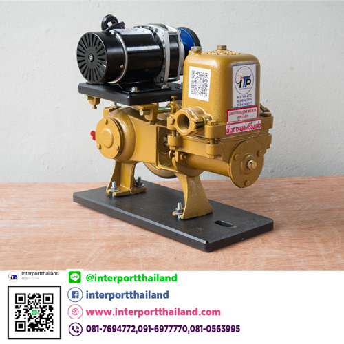 ปั๊มชัก 1 นิ้ว พร้อมมอเตอร์ดีซี 450W แบบเกียร์ทด 24-36 V - Image 6