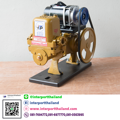 ปั๊มชัก 1 นิ้ว พร้อมมอเตอร์ดีซี 450W แบบเกียร์ทด 24-36 V - Image 2
