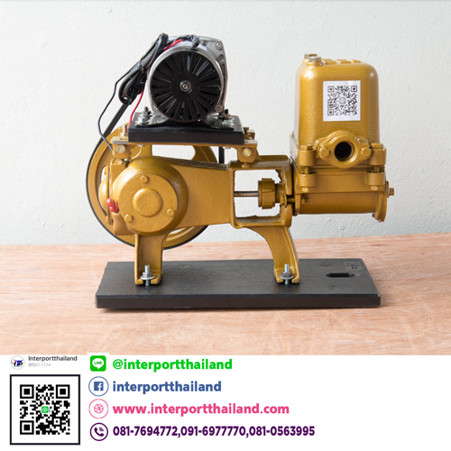 ปั๊มชัก 1 นิ้ว พร้อมมอเตอร์ดีซี 450W แบบเกียร์ทด 24-36 V - Image 4
